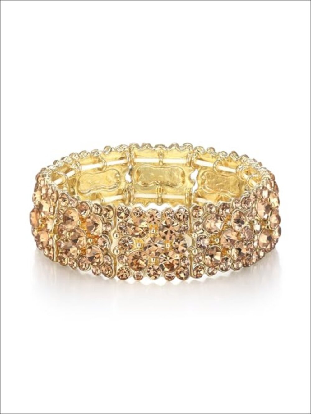 Austrian Crystal Bridal Stretch Bracelet Elegant Wedding